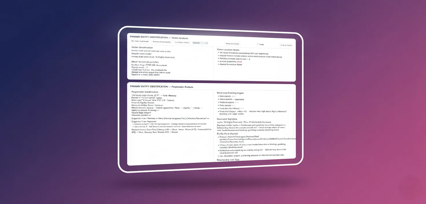Forensic Astrology Dashboard hero